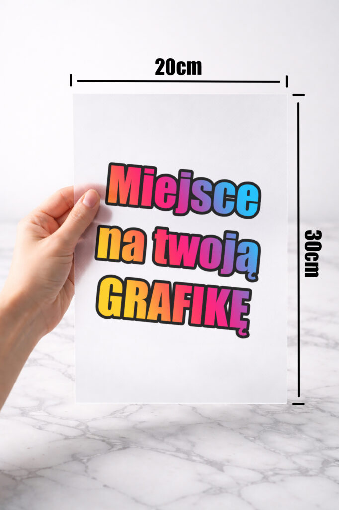 wydruk dtf na arkuszach